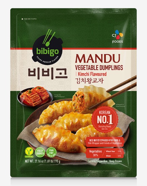 Bibigo Kimchi Flavored Mandu Vegetable Dumplings – 770g