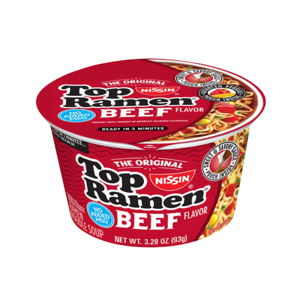 Nissin Top Ramen Beef Flavor, 93g