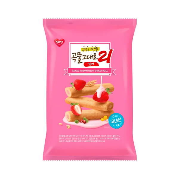 PREMIUM BAKED CRISPY ROLL 21- STRAWBERRY -150 g