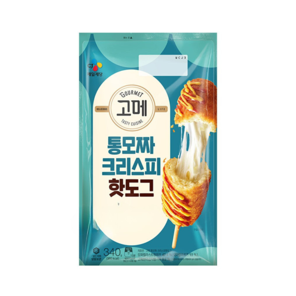 Cj Crispy Corndog With Mozzarella Cheese-340 Gm