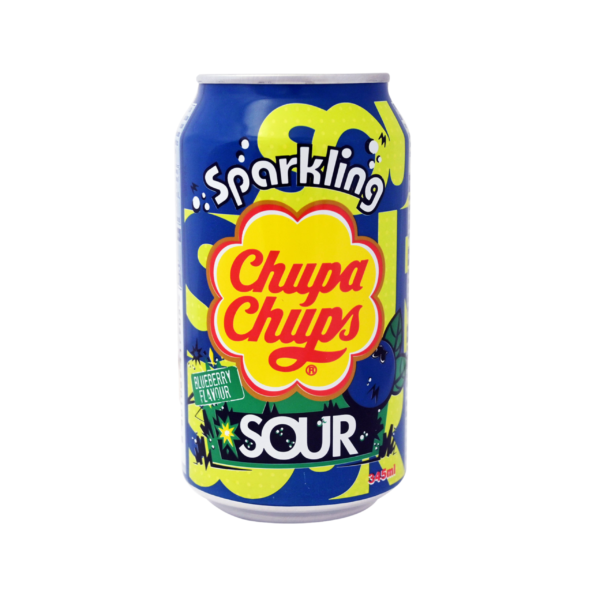 Chupa Chups Sparkling Sour Blueberry 345ml