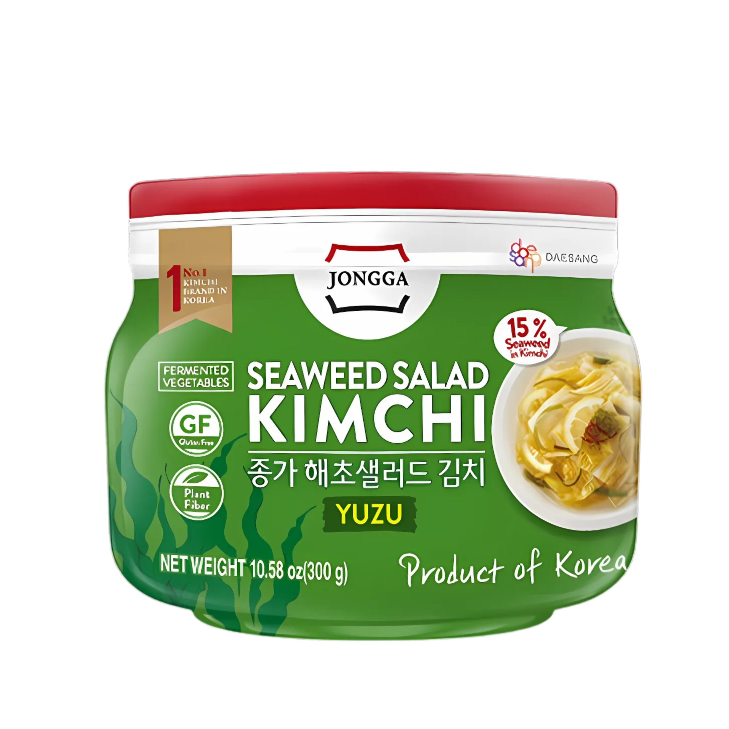 seaweed salad kimchi yuzu