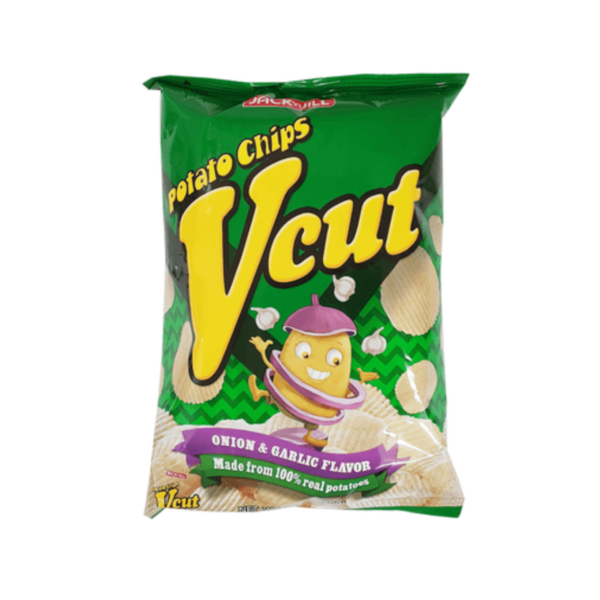 Jack 'n Jill Vcut Potato Chips Onion & Garlic Flavor – 60g