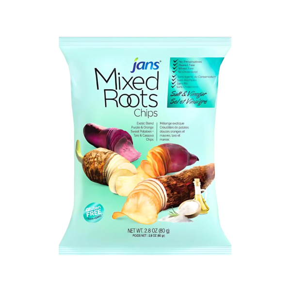 Jan's Mixed Roots Chips – Salt & Vinegar (80g)
