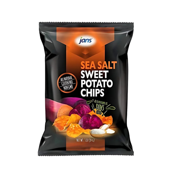 Jans Root Chips Sea Salt Sweet Potato Chips 84 g