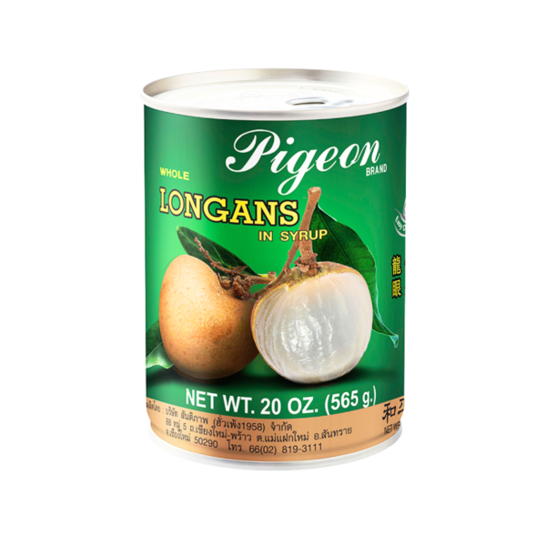 Pigeon Whole Longans in Syrup – 565g