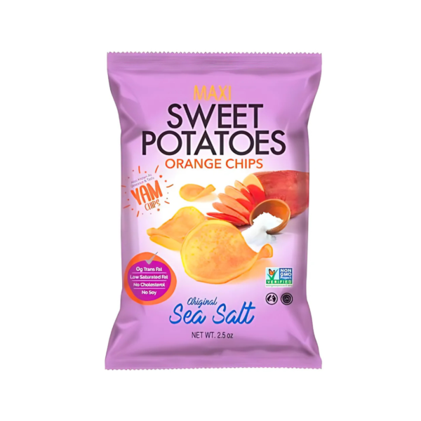 Maxi Orange Sweet Potato Chips – Sea Salt Flavor (70g)