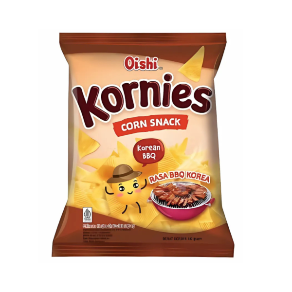 Oishi Kornies Corn Snack Bbq Korea 60G