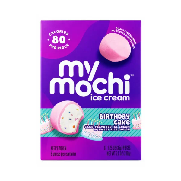 My Mochi Birthday Cake Ice Cream 210g (6 Pieces) | Sweet Rice Dough Dessert