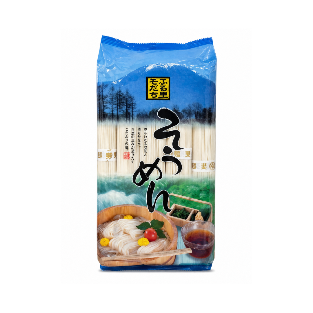 Untitled design - 2026-07-19T184450.633 Furusato Japanese Somen Wheat Noodles – Traditional Thin Wheat Noodles from Japan
