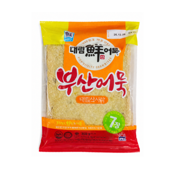 Daerim Korean Fish Cake Sheets 350g (Odeng/Eomuk) Authentic Korean Fish Cake for Soup and Tteokbokki