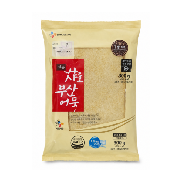CJ CheilJedang Busan Fish Cake 300g authentic Korean frozen fish cake package