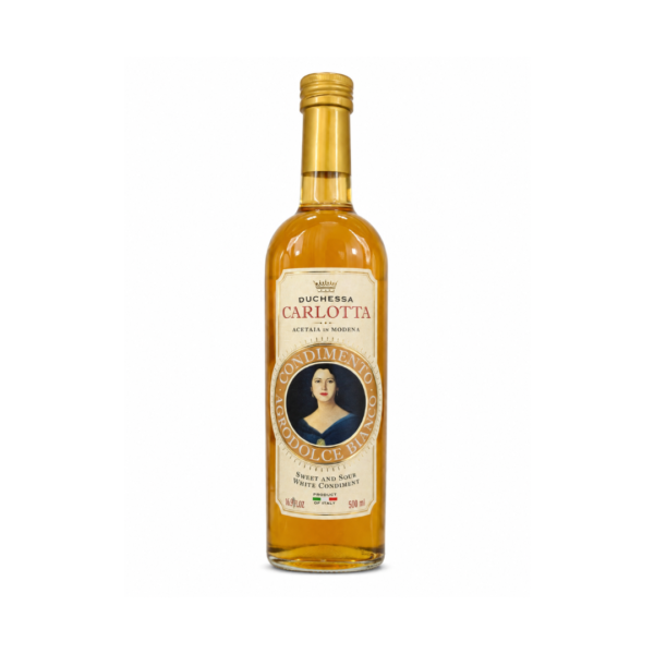 Duchessa Carlotta Agrodolce Bianco White Condiment 500ml – Italian Sweet and Sour White Condiment from Modena