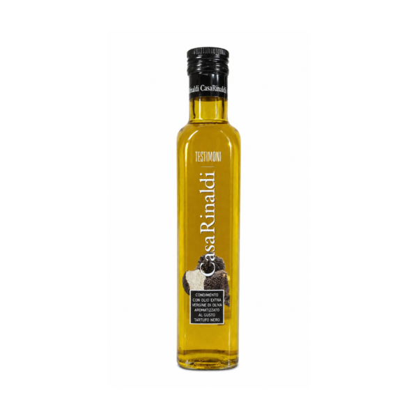 Casa Rinaldi Testimoni Black Truffle Extra Virgin Olive Oil 250ml – Premium Italian Truffle Olive Oil