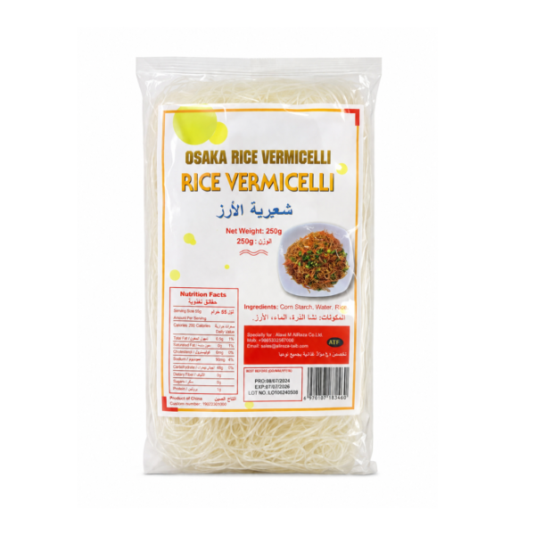 Osaka Rice Vermicelli 250g Premium Asian Rice Noodles for Stir Fry, Soup, Spring Rolls and Salads