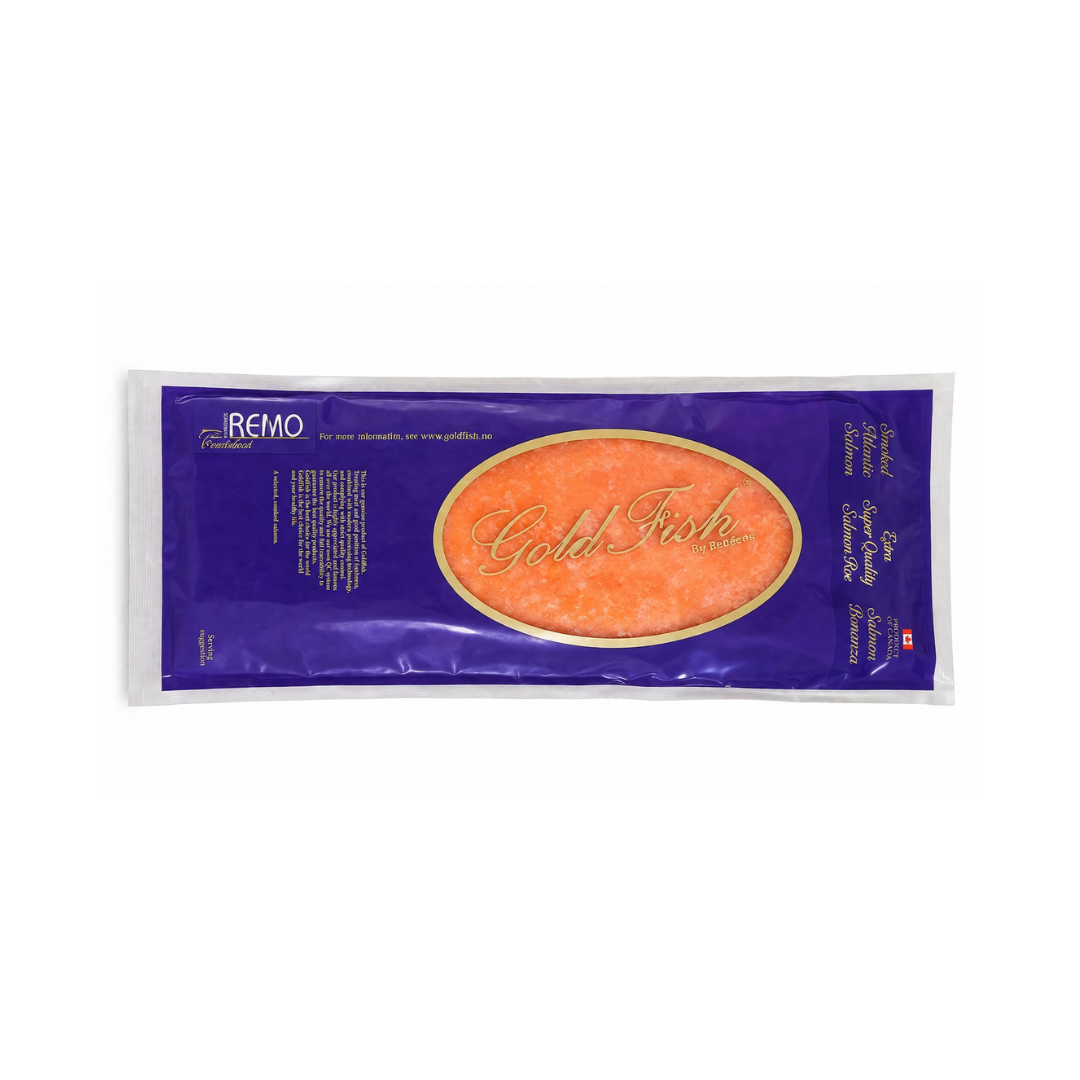 a (4) Gold Fish Premium Smoked Salmon Roe (Ikura) Frozen Seafood Pack