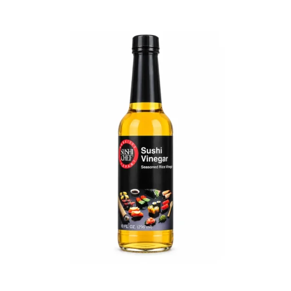 Sushi Chef Seasoned Rice Vinegar 296ml bottle for Japanese sushi rice preparation