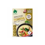 Kitchen Thai Tom Kha Soup Mix 90g box packaging, authentic Thai coconut soup seasoning concentrate, gluten-free soup mix with no coconut milk required.