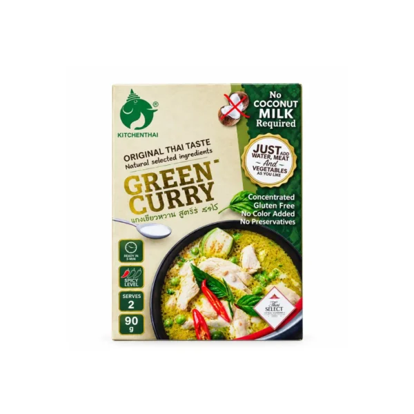 KitchenThai Green Curry 90g authentic Thai green curry with no coconut milk required