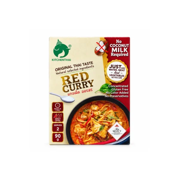 KitchenThai Red Curry 90g authentic Thai red curry with no coconut milk required
